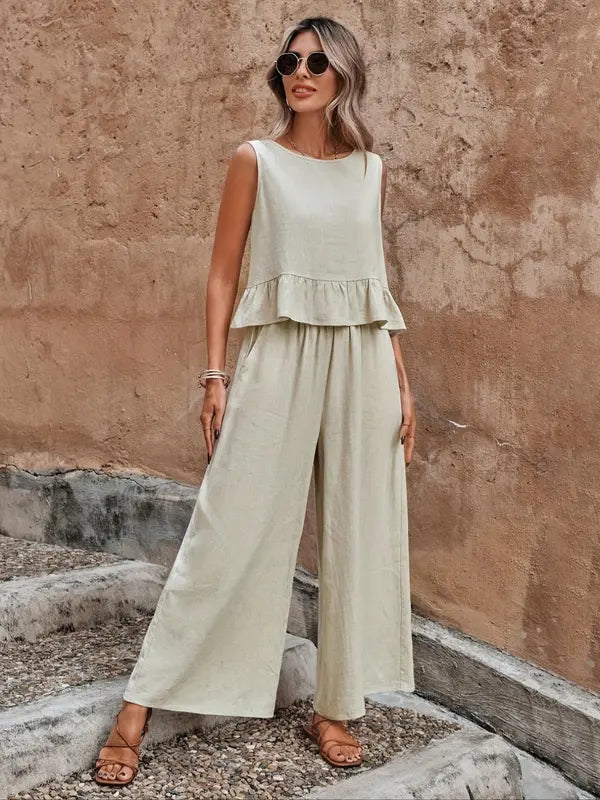 Dana™ | Casual Sleeveless Co-ord Lounge Set