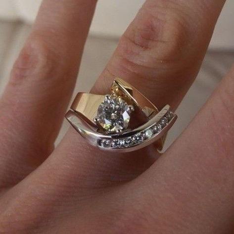 Peta | Vintage Gold Silver Zirconia