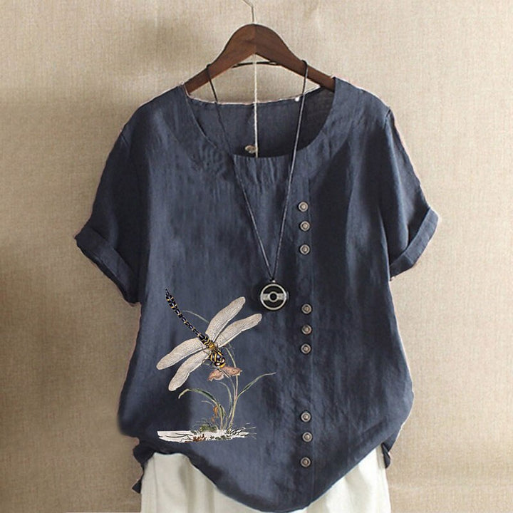 Gwen | Shirt Blouse Button Print