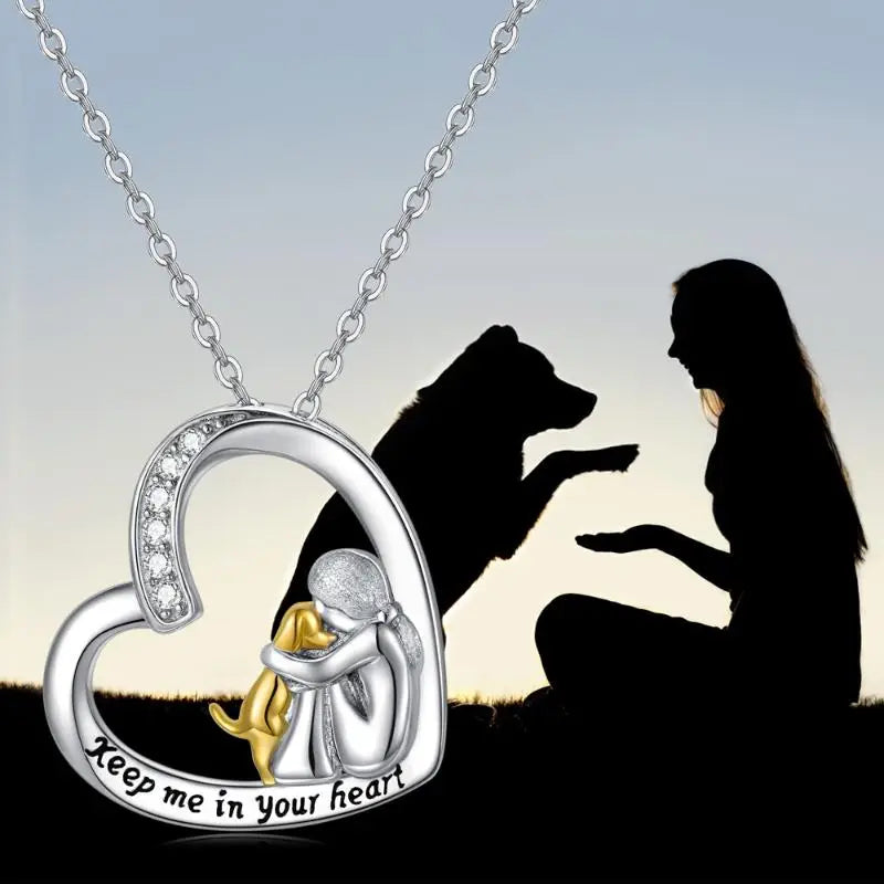 Emery™ | Heart-Shaped Pendant Necklace for Dogs