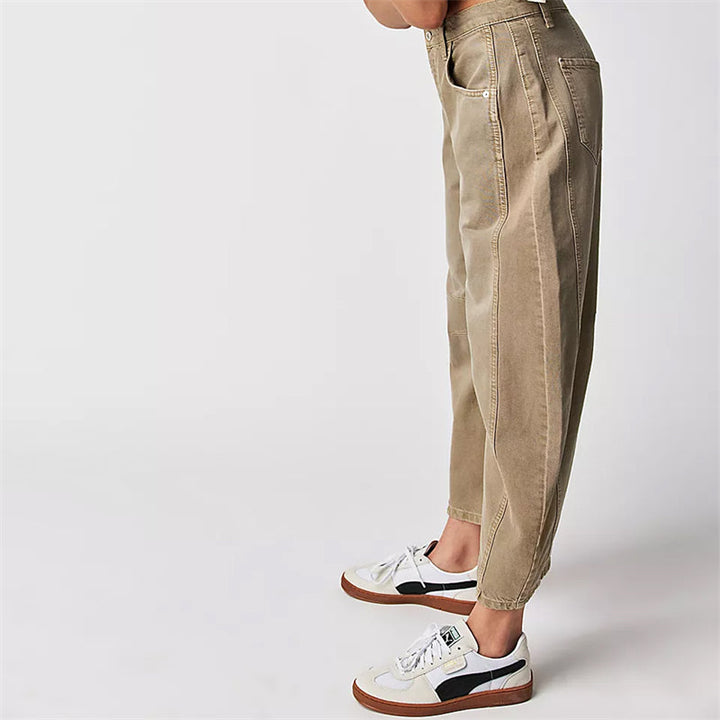 Barrel | Women's High Waist Barrel Leg Jeans Relaxed Fit Denim
