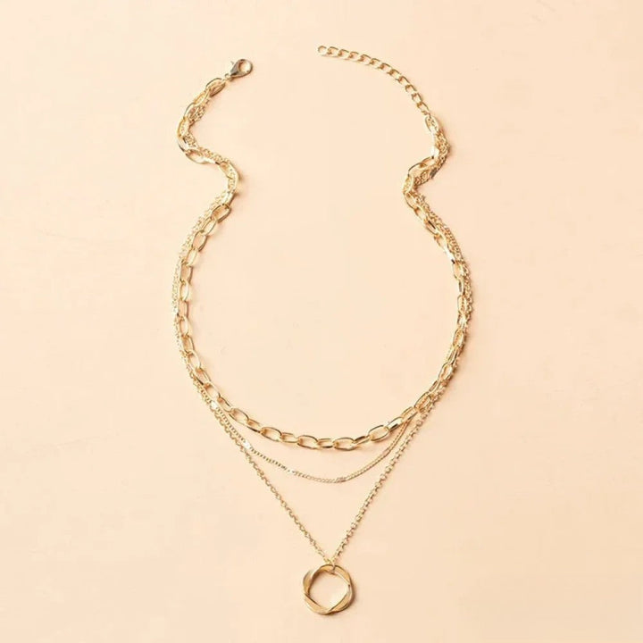 Danica | Retro Gold Layered Necklace