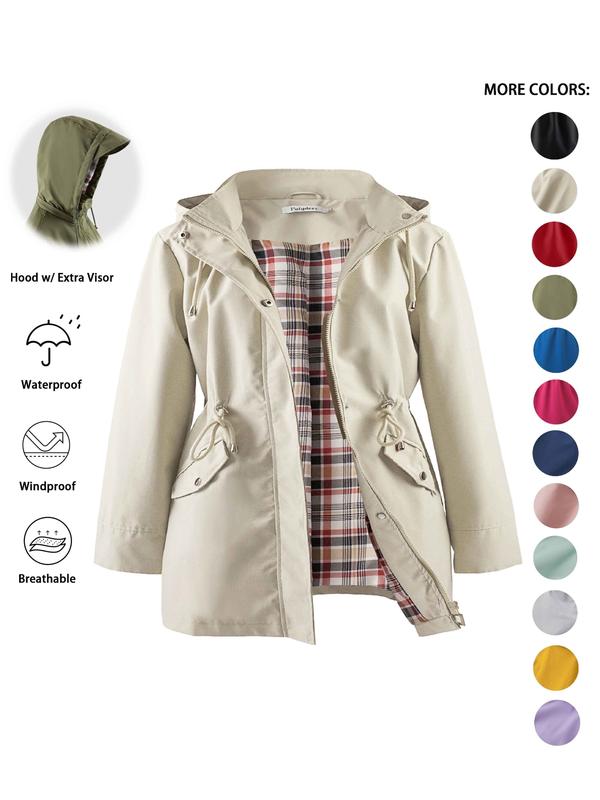 Dena | Lightweight Hooded Trench Coat for Casual Outings