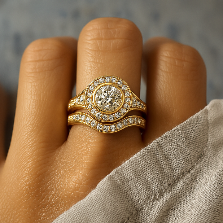 Meg | Vintage Gold Zirconia Ring