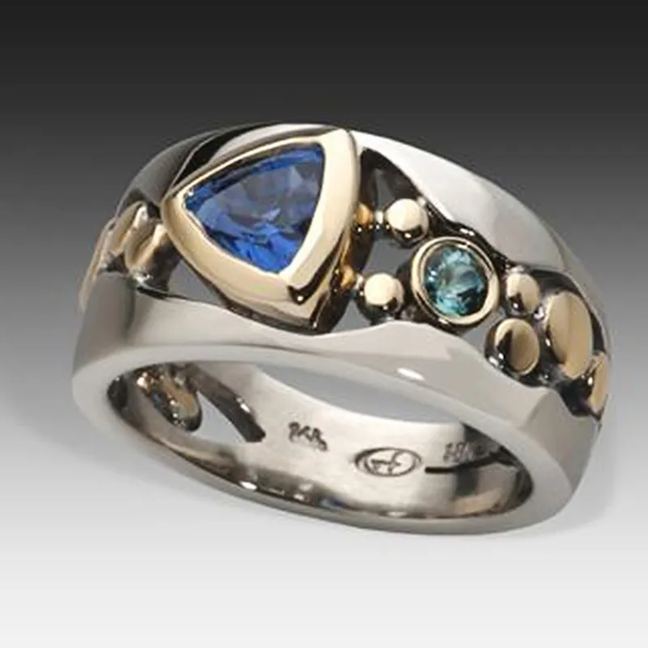 Louise | Vintage Blue Crystal Ring