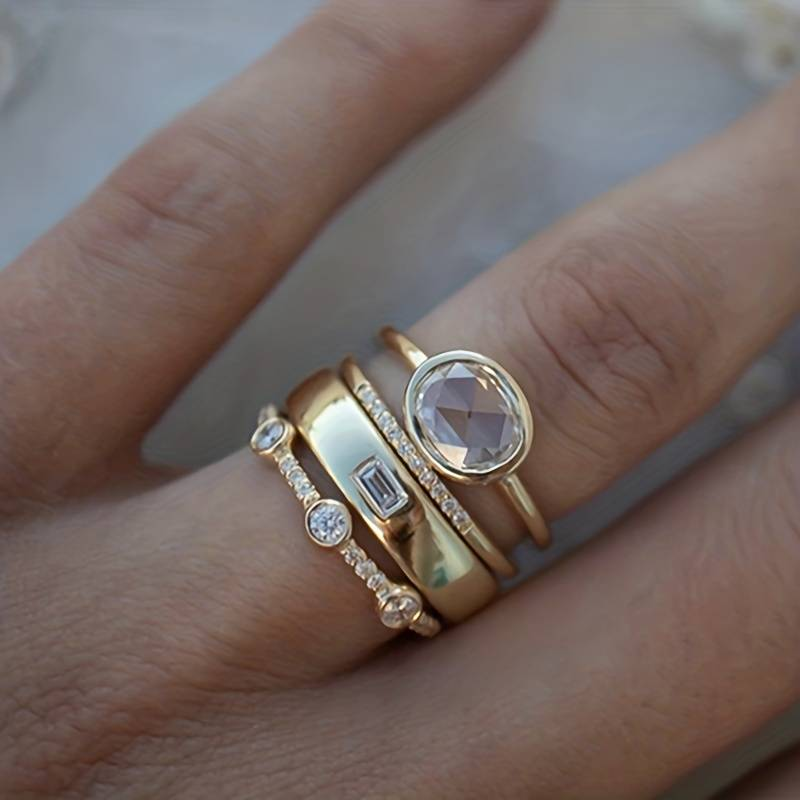 Ellie | Vintage Gold Zirconia Ring