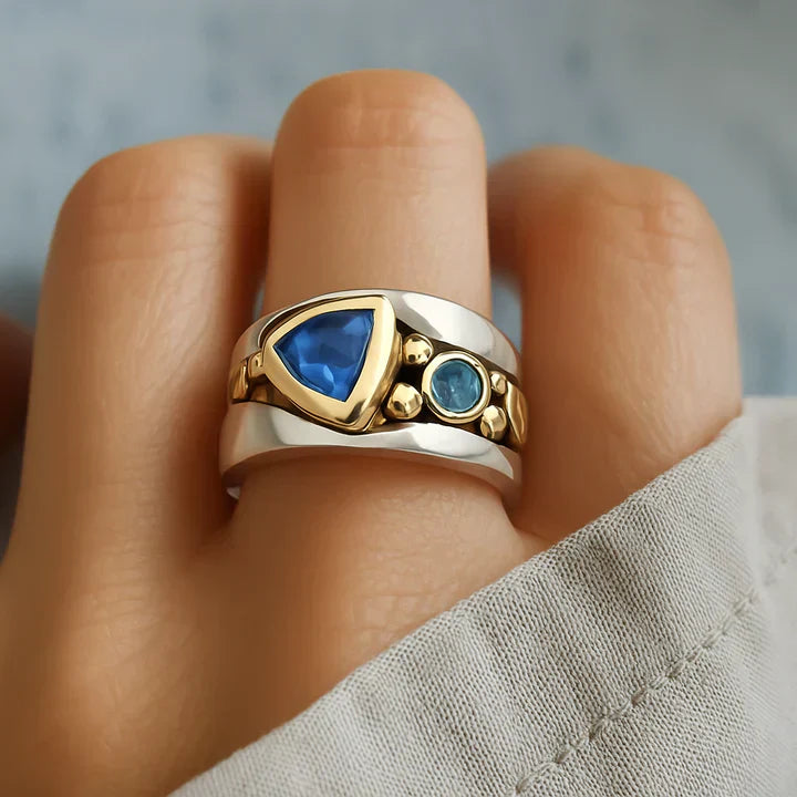Louise | Vintage Blue Crystal Ring
