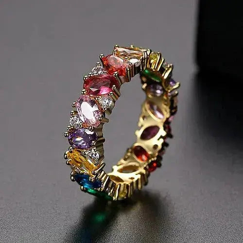 Polly | Vintage Multi Zirconia Ring