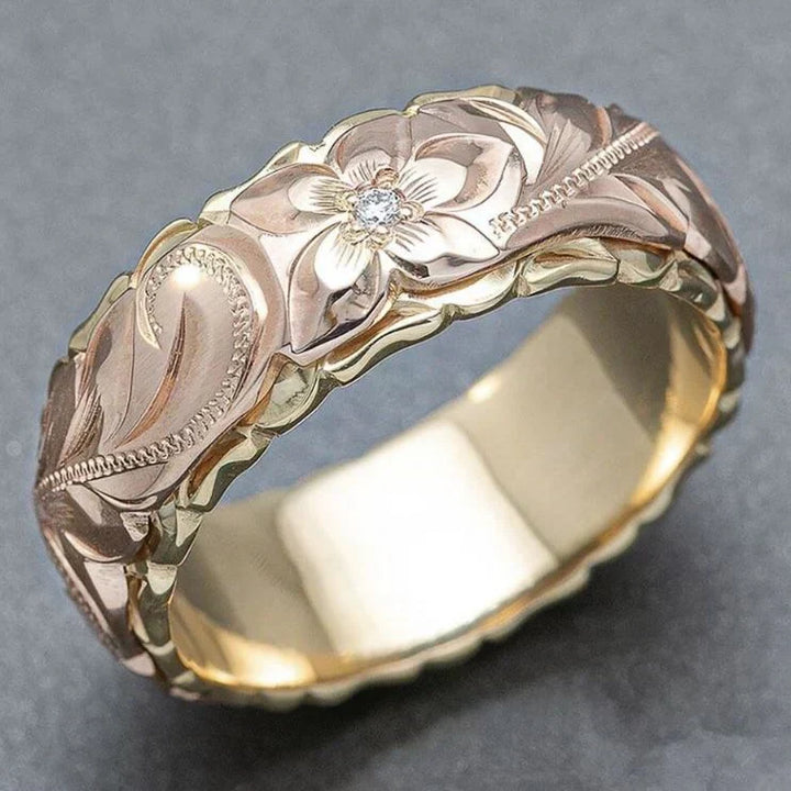 Remi | Vintage Rose Flower Gold