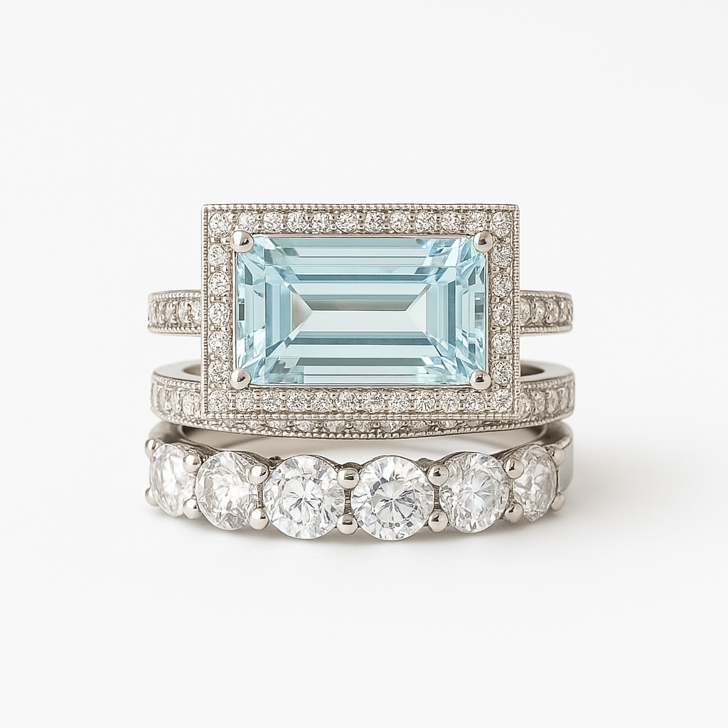 Sonia | Silver Turquoise Ring Set