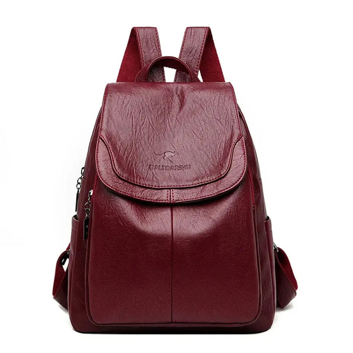 Maya | Anti-Theft Leather Backpack