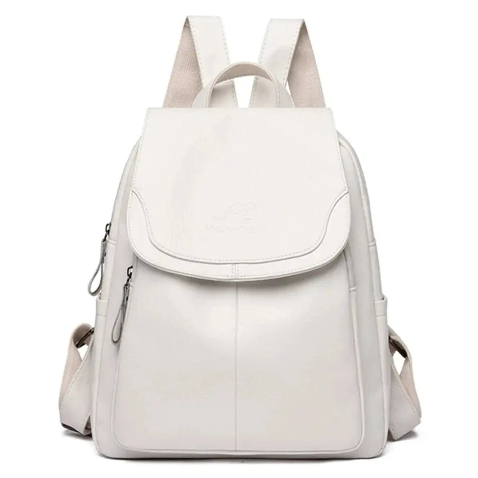 Maya | Anti-Theft Leather Backpack