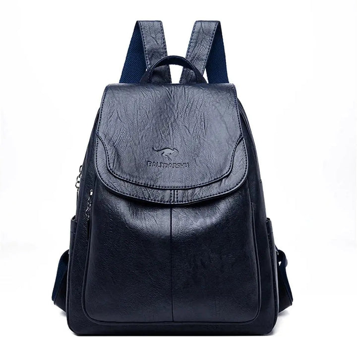 Maya | Anti-Theft Leather Backpack
