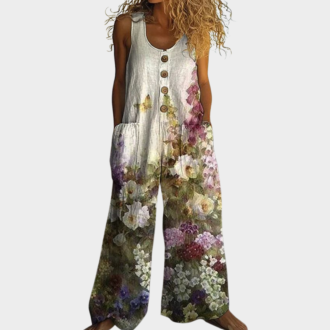 Salen | Posy Print Relaxed Jumpsuit