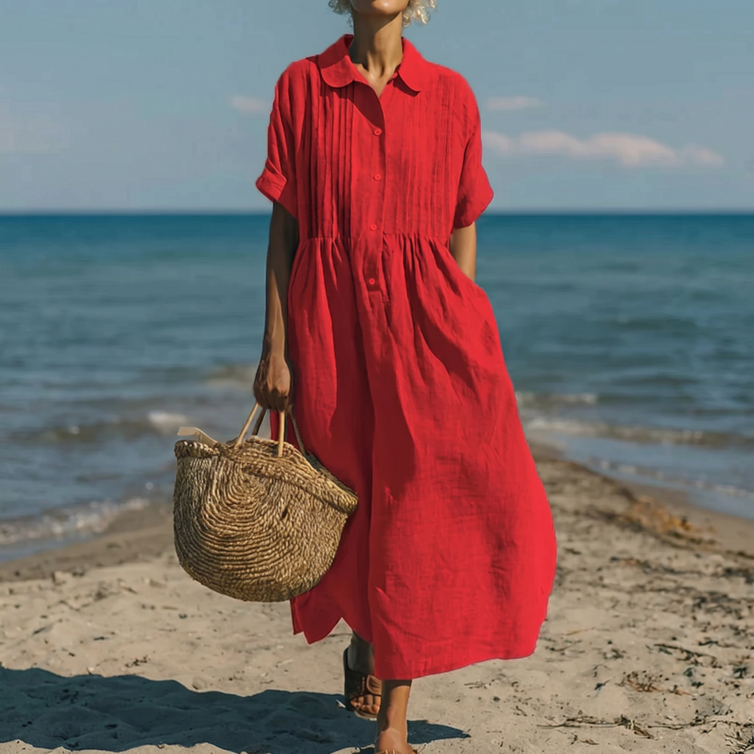 Sienna™ | Elegant Linen Dress
