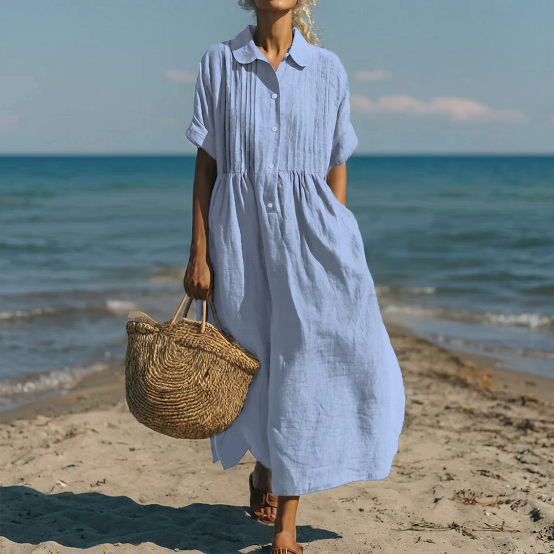 Sienna™ | Elegant Linen Dress