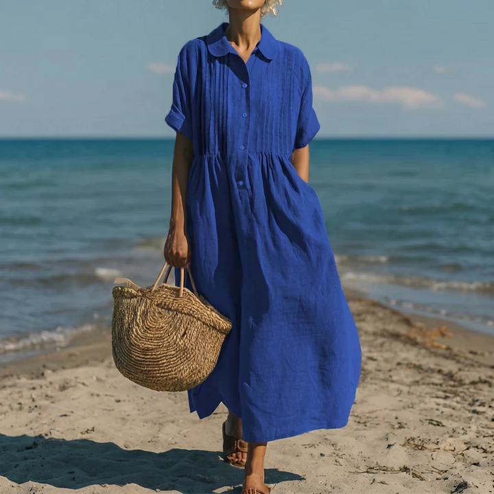 Sienna™ | Elegant Linen Dress