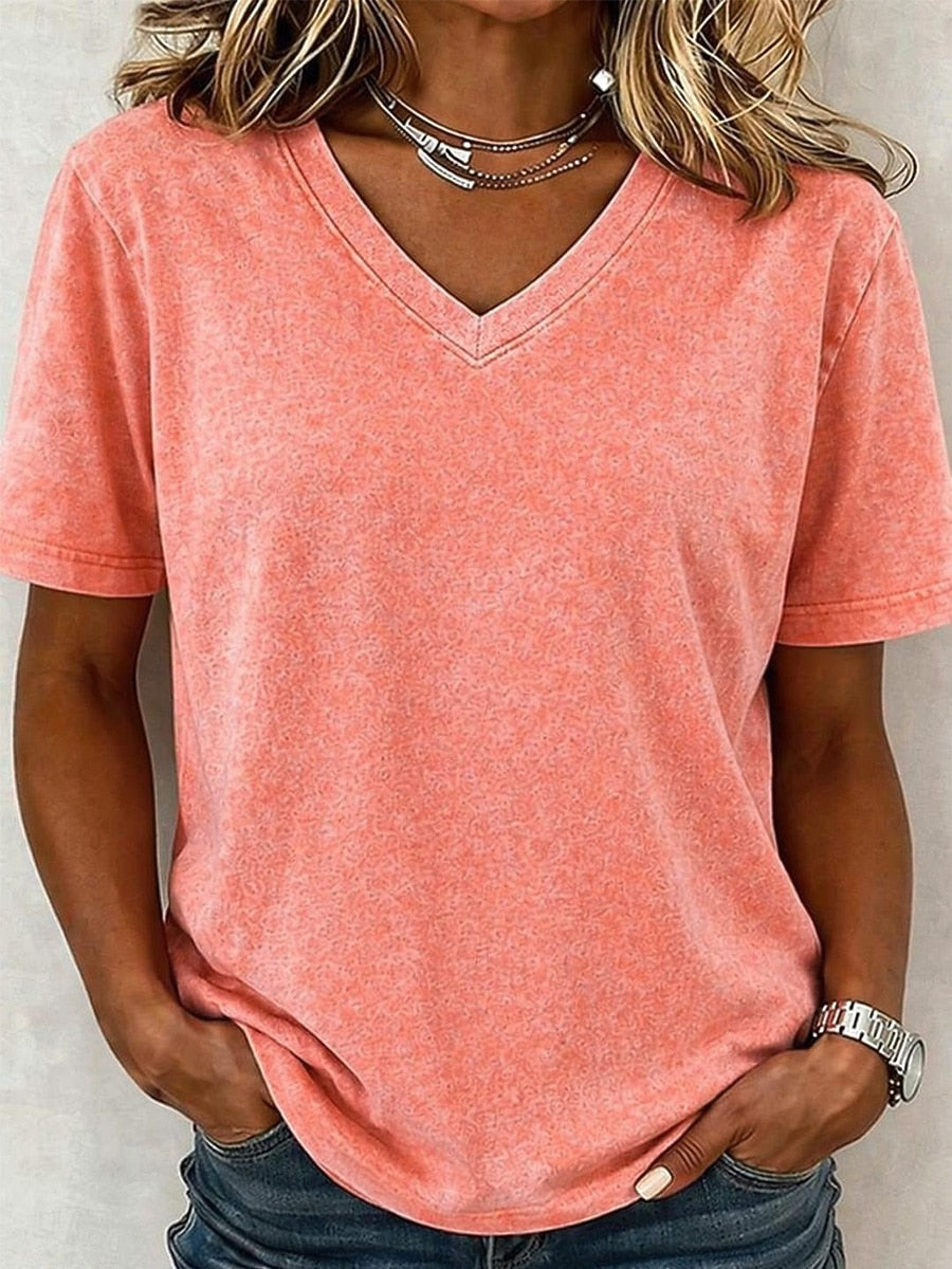 Zoe | V Neck Tee