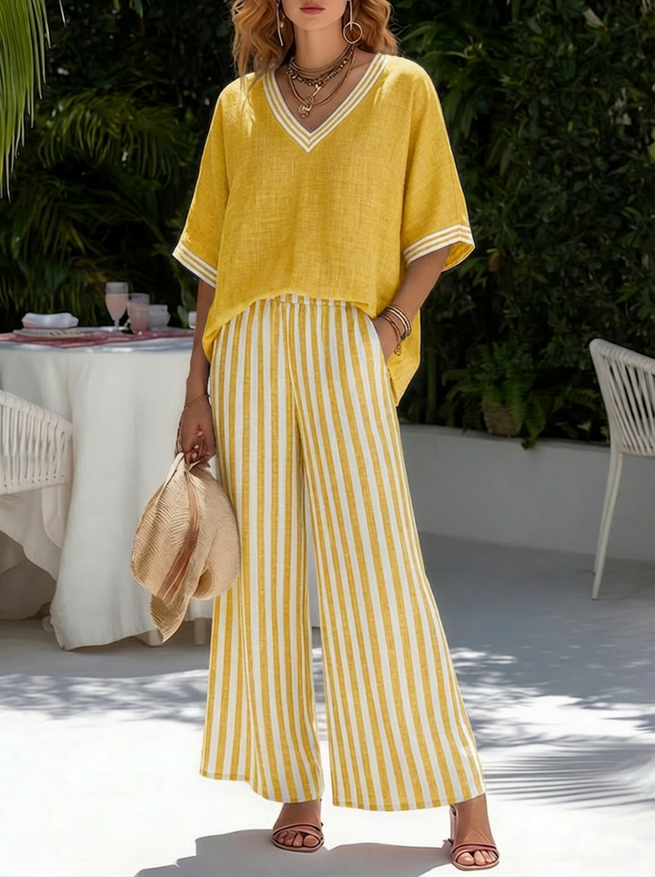 Audrey™ | Elegant Casual Striped Set