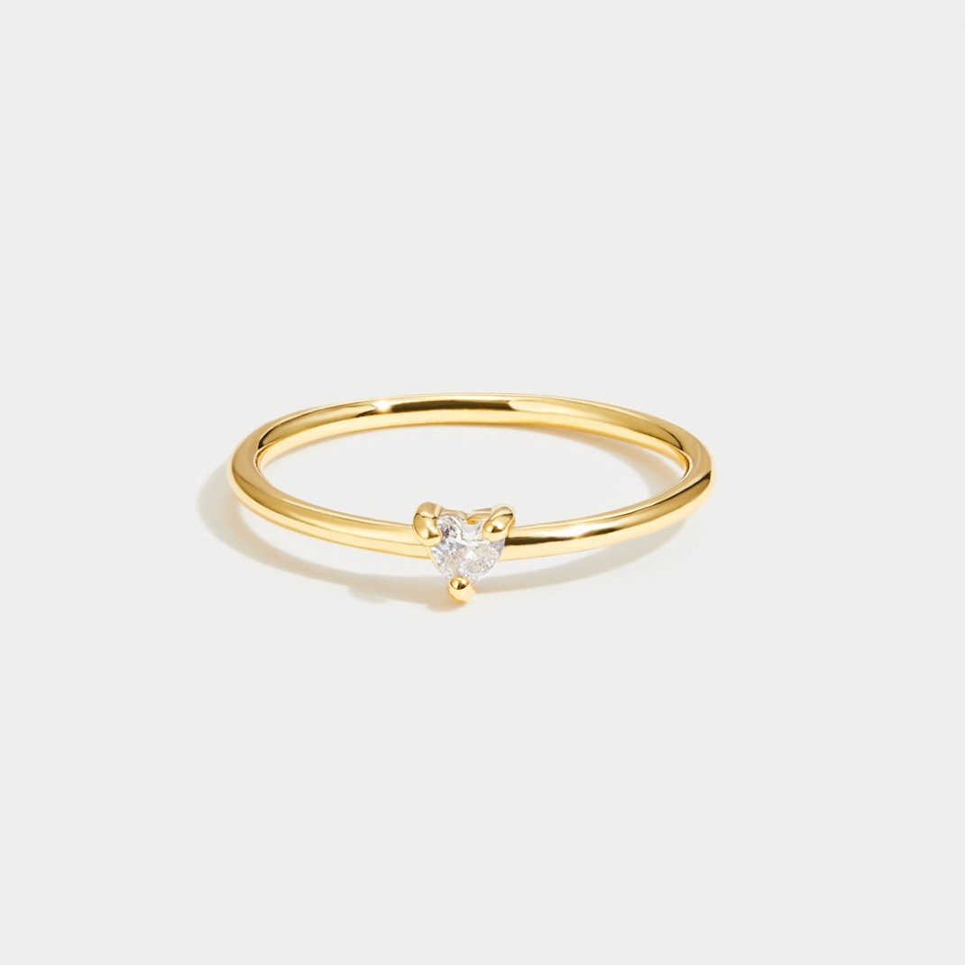 Emmeline | Crystal Heart Ring