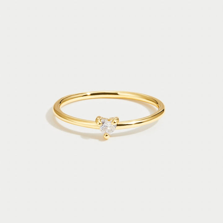 Emmeline | Crystal Heart Ring