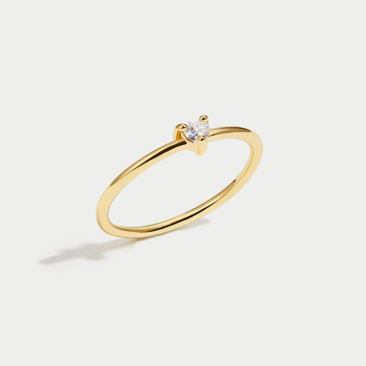 Emmeline | Crystal Heart Ring