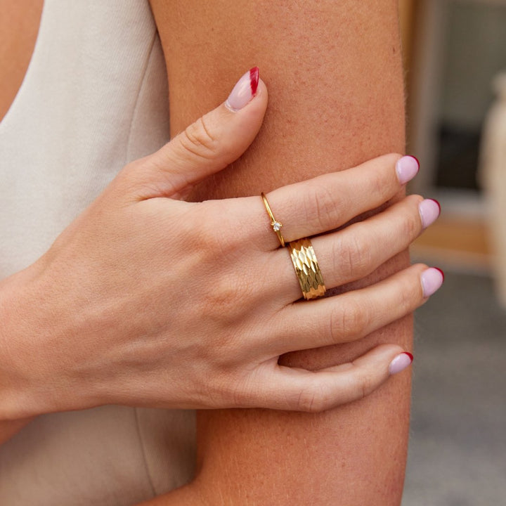 Emmeline | Crystal Heart Ring