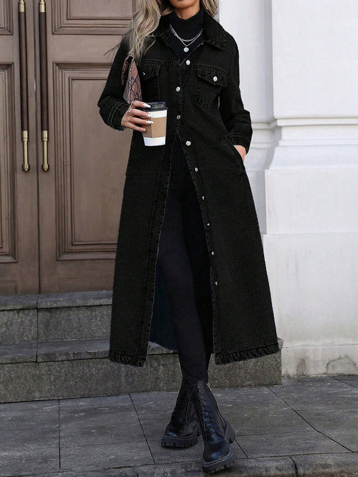 Maya | Long Stylish Denim Jacket