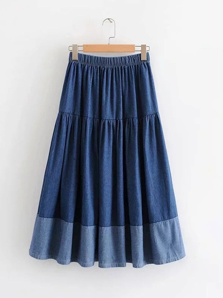 Sarela | Denim Skirt with Elastic Waist