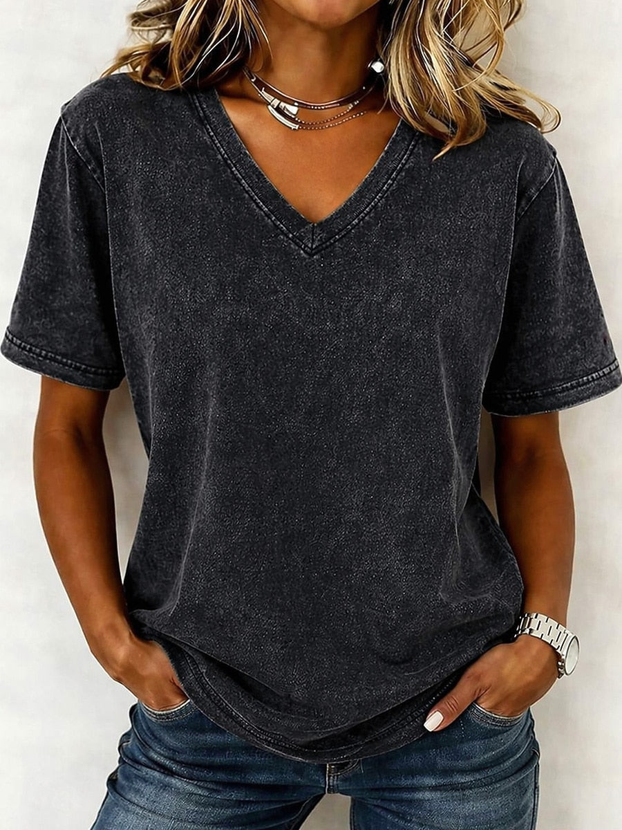 Cora | V Neck Tee