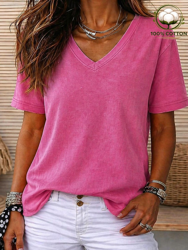 Cora | V Neck Tee